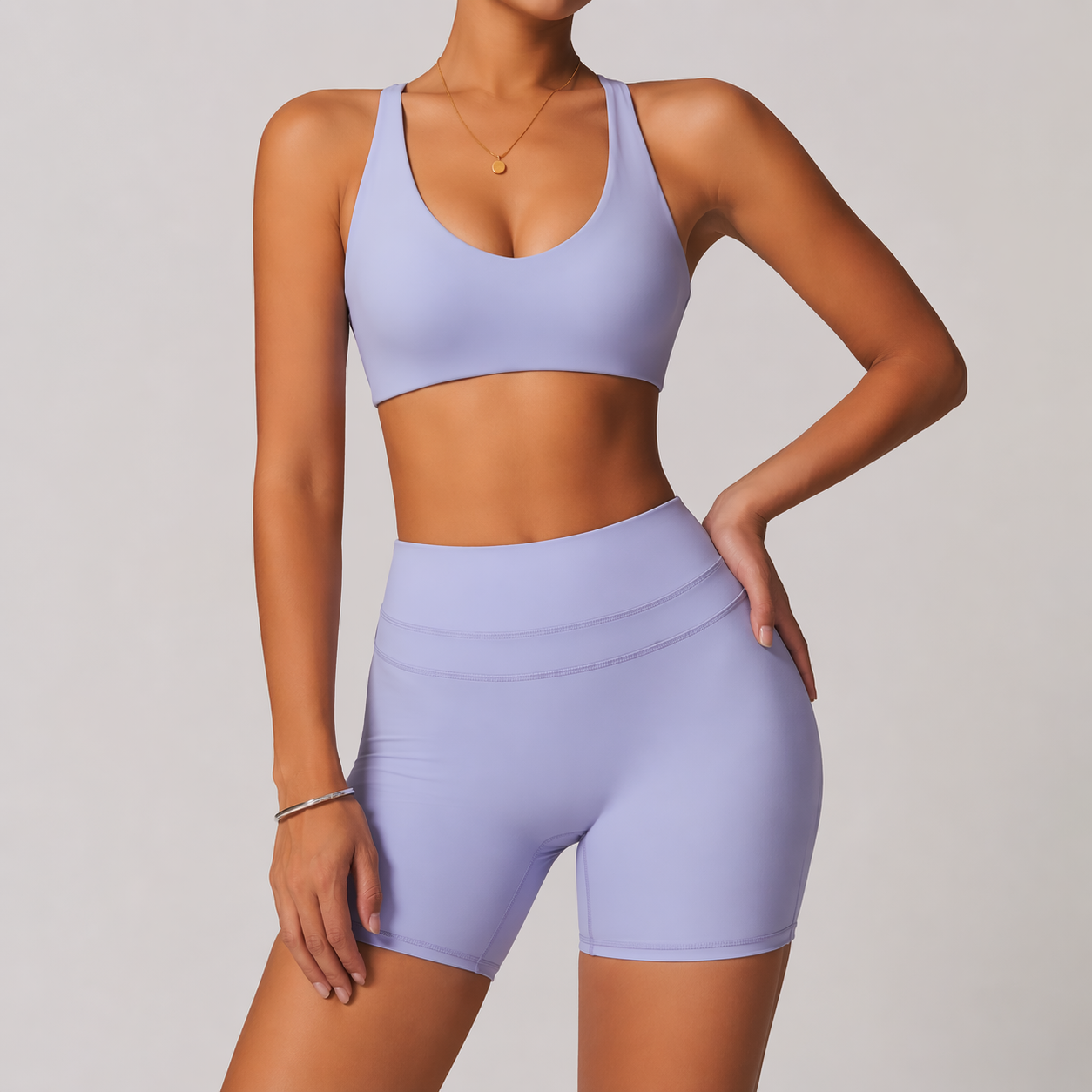 Zara set short - Lila
