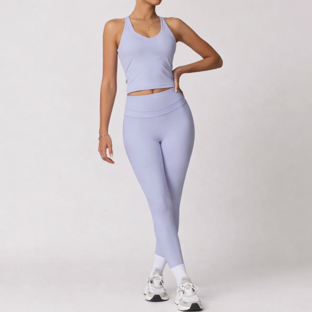 Zara set long / long top - lila