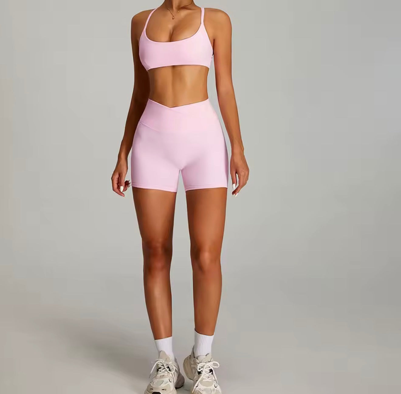 Laura set short - pink