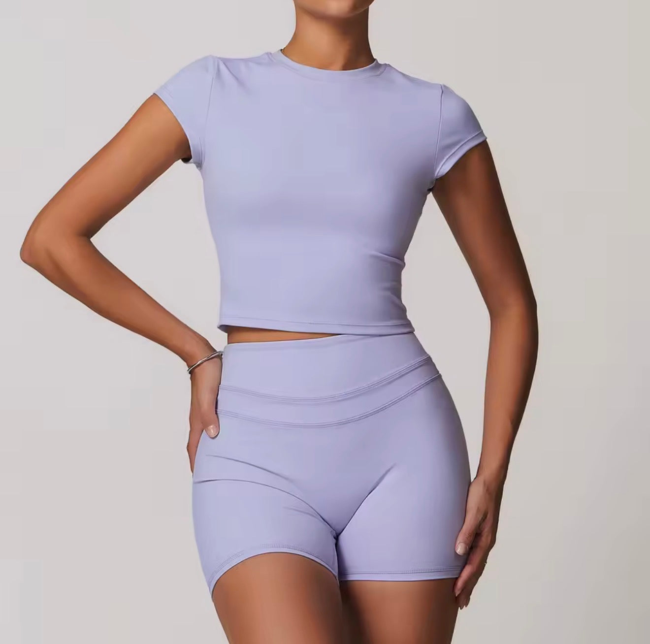 Aaliyah set short - lila
