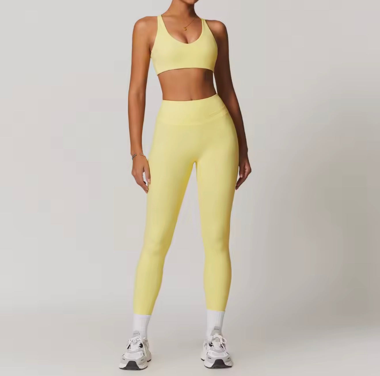 Zara set long / short  top - yellow
