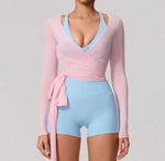 Anaya wrap top - pink