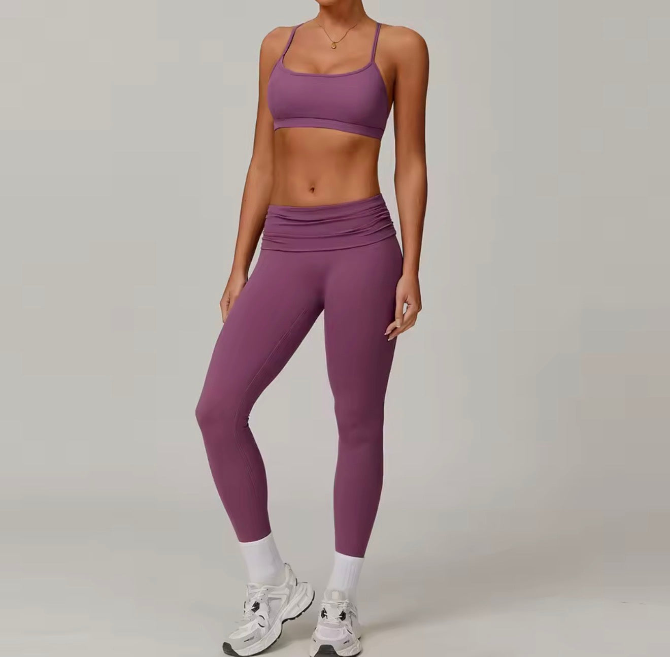 Jolie set long - purple
