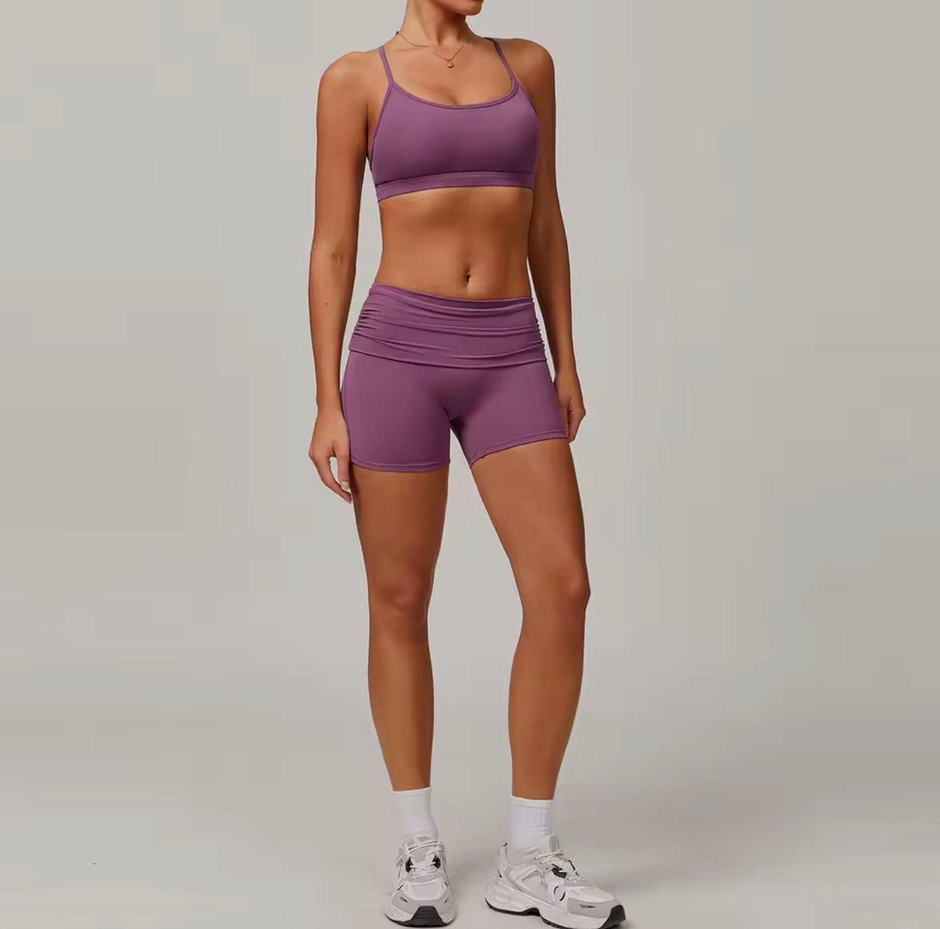 Jolie set short - purple